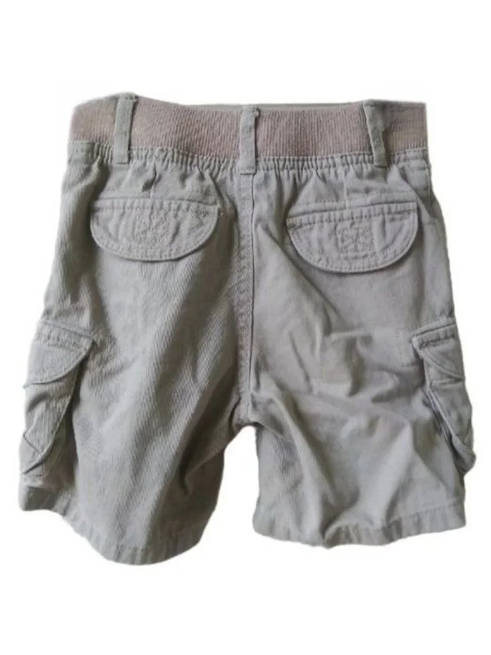 Cherokee Boys Size 2T Shorts Cargo 6-Pocket Elastic Waist Gray Rugged Stylish